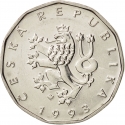 2 Koruny 1993-2024, KM# 9, Czech Republic
