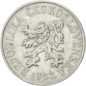 10 Haleru 1953-1958, KM# 38, Czechoslovakia