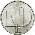 10 Haleru 1974-1990, KM# 80, Czechoslovakia