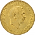 1 Krone 1947-1960, KM# 837, Denmark, Frederick IX