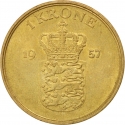 1 Krone 1947-1960, KM# 837, Denmark, Frederick IX