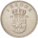 1 Krone 1960-1972, KM# 851, Denmark, Frederick IX