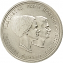 10 Kroner 1967, KM# 856, Denmark, Frederick IX, Wedding of Princess Margrethe and Count Henri de Laborde de Monpezat