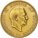 2 Kroner 1947-1959, KM# 838, Denmark, Frederick IX