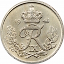 10 Øre 1948-1960, KM# 841, Denmark, Frederick IX