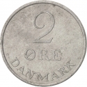 2 Øre 1948-1972, KM# 840, Denmark, Frederick IX