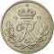 25 Øre 1948-1960, KM# 842, Denmark, Frederick IX