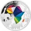 250 Francs 2018, KM# 75, Djibouti, Shapes of Africa, The Continent