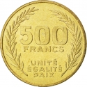 500 Francs 1989-2010, KM# 27, Djibouti