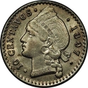 10 Centavos 1897, KM# 13, Dominican Republic