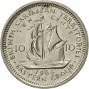 10 Cents 1955-1965, KM# 5, British Caribbean Territories, Elizabeth II