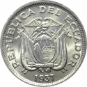 20 Centavos 1937, KM# 77.1, Ecuador
