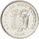 50 Centavos 1988, KM# 90, Ecuador