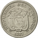 1 Sucre 1937-1946, KM# 78, Ecuador