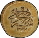 1 Ashrafi 1781, KM# 129.2, Egypt, Eyalet / Khedivate, Abdul Hamid I
