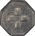 10 Centimes 1892, KM# Tn9, Suez Canal, Abdul Hamid II