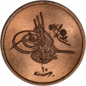 1/40 Qirsh 1884-1909, KM# 287, Egypt, Eyalet / Khedivate, Abdul Hamid II