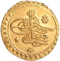 1/2 Zinjirli Altin 1731, KM# 85, Egypt, Eyalet / Khedivate, Mahmud I the Hunchback