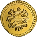 1 Zinjirli Altin 1731, KM# 91, Egypt, Eyalet / Khedivate, Mahmud I the Hunchback