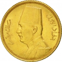 50 Qirsh 1929-1930, KM# 353, Egypt, Fuad I