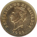 1 Centavo 1995, KM# 135.2c, El Salvador