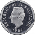 10 Centavos 1987-1999, KM# 155, El Salvador