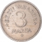 3 Marka 1922, KM# 2, Estonia