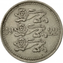 5 Marka 1922, KM# 3, Estonia
