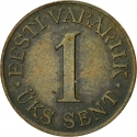 1 Sent 1939, KM# 19, Estonia