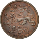 2 Senti 1934, KM# 15, Estonia