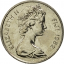 10 Cents 1969-1985, KM# 30, Fiji, Elizabeth II