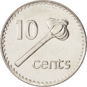 10 Cents 1990-2006, KM# 52a, Fiji, Elizabeth II