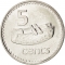 5 Cents 1990-2006, KM# 51a, Fiji, Elizabeth II