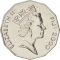50 Cents 1990-2006, KM# 54a, Fiji, Elizabeth II