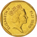 1 Dollar 1995-2000, KM# 73, Fiji, Elizabeth II
