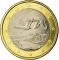 1 Euro 2007-2024, KM# 129, Finland, Republic, Mintmark (Cornucopia) on outer ring