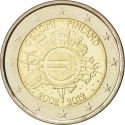 2 Euro 2012, KM# 178, Finland, Republic, 10th Anniversary of Euro Coins and Banknotes