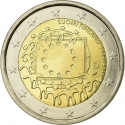 2 Euro 2015, Schön# 232, Finland, Republic, 30th Anniversary of the Flag of Europe