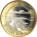 5 Euro 2018, KM# 279, Finland, Republic, Finnish National Landscapes, Archipelago Sea