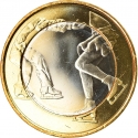 5 Euro 2015, KM# 235, Finland, Republic, Sports, Figure Skating