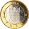 5 Euro 2014, KM# 210, Finland, Republic, Animals of the Provinces, Finland Proper's Fox