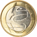 5 Euro 2015, KM# 236, Finland, Republic, Sports, Gymnastics