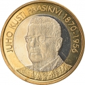 5 Euro 2017, KM# 256, Finland, Republic, Presidents of Finland, Juho Kusti Paasikivi