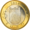 5 Euro 2014, KM# 207, Finland, Republic, Animals of the Provinces, Karelia's Cuckoo