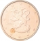 2 Euro Cent 2007-2024, KM# 99, Finland, Republic, Mintmark (Cornucopia) on sword's handle
