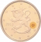 2 Euro Cent 2007-2024, KM# 99, Finland, Republic, New mintmark (Lion)