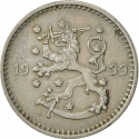 1 Markka 1928-1940, KM# 30, Finland, Republic