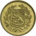 5 Markkaa 1928-1946, KM# 31, Finland, Republic