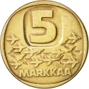 5 Markkaa 1979-1993, KM# 57, Finland, Republic