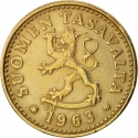 10 Penniä 1963-1982, KM# 46, Finland, Republic
